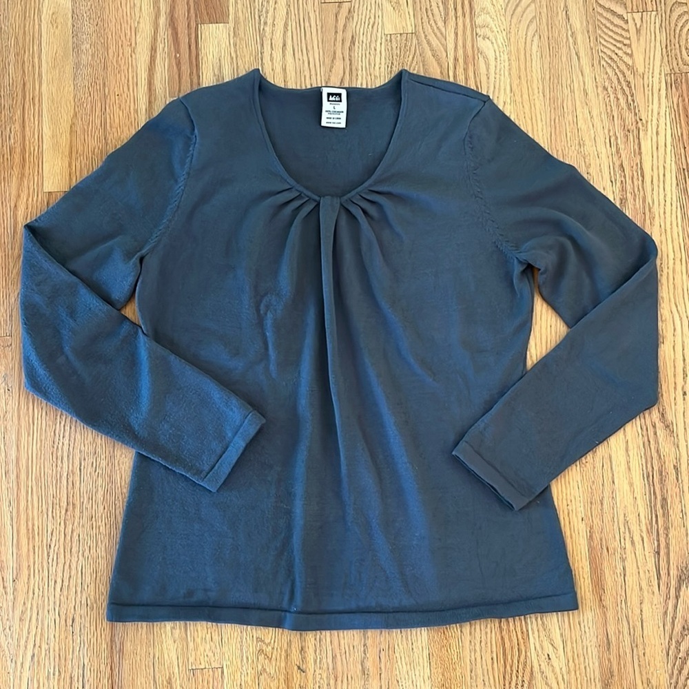 REI Women’s Grey Coolmax Sweater